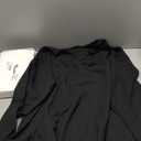 Velvelhall Womens Long Sleeve Sweatshirts Oversized Waffle Knit Tunic Tops Casual Crewneck Long Shirts (Black,Large)