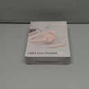 USB Headset with Microphone for PC, On-Ear Computer Laptop Headphones with Noise Cancelling Mic in-line Control for Home Office Online Class Zoom (USB+3.5mm, Pink)