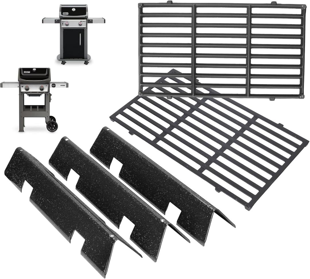 Spirit Grill Parts for Weber GS4 Spirit II/I 200 SER E210 S210 E220 S220 Accessories for Weber GS4 Spirit 2 Grill Parts Replacement Grill Grates 7637 7849, Webber Flavorizer Bars 7635 69796 3400301