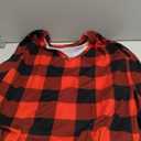 CARCOS Womens Plus Size Tops Long Sleeve Shirts V Neck Tunic Floral Blouses (3X-Large, Checkered)