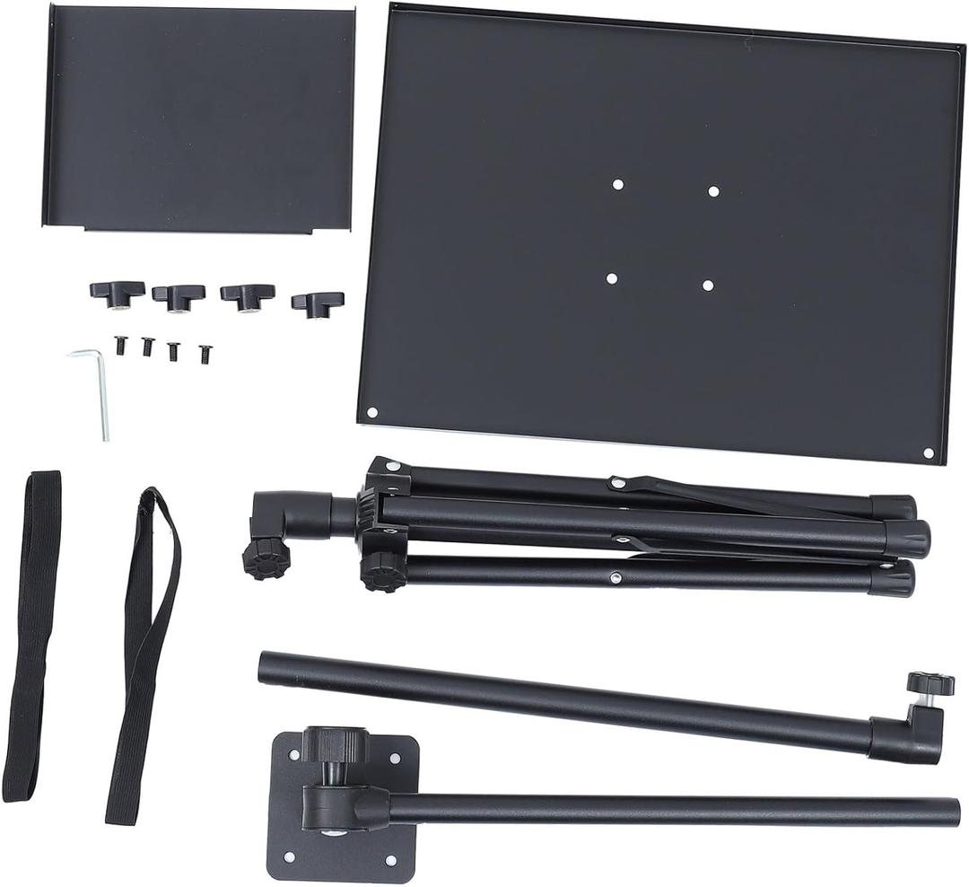 HANABASS Adjustable Laptop Tripod Stand Metal Projector Stand Detachable Tray Height Adjustable For Office Home Stage