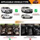 Floor Mat Compatible with 2018-2024 Ford Expedition & Expedition Max 7seater TPE All-Weather Floor Liner for 2023 Expedition Accessories (for Expedition/max)