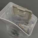 HANAMYA 33 Liter / 50 lbs Rice Storage Container with Measuring Cup, BPA free, For Rice | Grain | Pet Food | Flour, 2 count, White