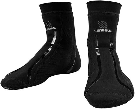 Sanabul Foot Grip Socks for Men & Women MMA Kickboxing Grappling Wrestling Pilates Yoga Non Slip  (Black), XS