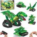 5 in 1 Dinosaur Toy for 6-12 Years Old Kids Boys, Robot Dino Building Set with APP & 2.4GHz Remote Control Science Programmable Building Block Dinosaur Kit, Birthday Gifts for Age 6 7 8 9 10 11 12