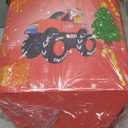 7 FT Long Santa in Monster Truck Christmas Inflatables Outdoor Decorations, Christmas Blow Up Santa Claus Yard Decorations for Garden Lawn Xmas Decor