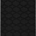 Garland Rug Sparta Non Slip Polypropylene 3 Ft. X 5 Ft. Black Area Rug- Ideal for Living Rooms & Hallways, Stylish & Durable for High Traffic Areas