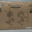 Dream On Me Edgewood 4-in-1 Convertible Mini Baby Crib in Cool Grey GreenGuard Gold & BSA, Non-Toxic, Compact 402533 Design, Converts to Mini Daybed & Twin Bed (Rails to Buy) 1 Mattress Pad