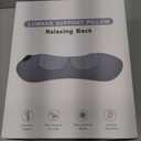 3-in-1 Back Massager with Heat & Vibration, Smooth Spine Triple Fusion Lumbar Support Pillow for Lower Back and Sciatica Pain Relief, Deep Tissue Relaxation for Bed or Office Chair