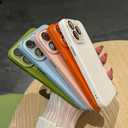 Caseative for iPhone 12 Pro Case,Solid Color Full Camera Lens Protection Phone Case (Brown)