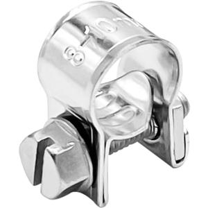1/8" Mini Fuel Injection Hose Clamps, 20PCS Gas Line Hose Clamp, Adjustable Pipe Hose Clip Tube Clamps for Automotive,Agriculture,Plumbing, 5/16"-13/32" Dia
