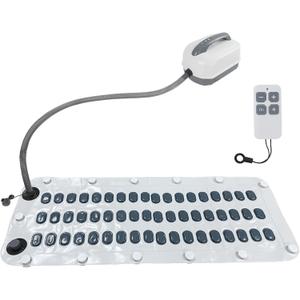 AQQHSAIN Bubble Bath Mat Electric Portable Spa Bathtub Non-Slip Mat Waterproof Full Body Massager with Suction Cup Bottom Adjustable Bubble Bath Thermal Massager Machine