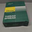 THREAD SPREAD 100% Organic Cotton Sheets - Organic Cotton Percale Weave Sheet Set, Soft, Cooling, Crisp & Breathable, 16" Deep Pocket Hotel Quality Bedding Set - 4 PC, Queen White