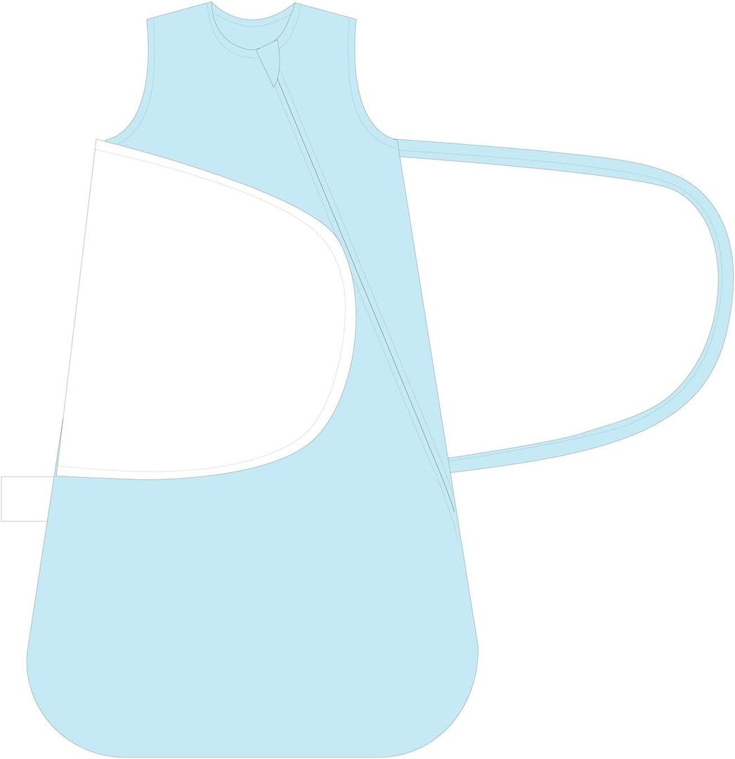 ZIGJOY Swaddle Sleep Sack Newborn 1.5 Tog Fleece Wearable Blanket Baby 0-6 Months - Lightweight MicroFleece Winter Sleeping Sacks Bag for Infant Girl Boy Gifts, Blue