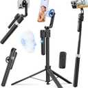 Magnetic Auto Face Tracking Selfie Stick Tripod for iPhone 70.9" Automatic Portable Phone Camera Tripod Stand with Remote, 360 Rotation Follows Your Movement for Video Recording, Travel, Vlogging