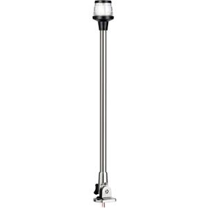 MARINE SYSTEM Made 3-NM LED Fold Down Boat Stern Light All Round 360 Boat Anchor Light for Pontoon and Fishing Boat, 12-24V (25" SS)