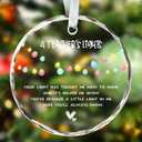 Teacher Christmas Ornament, Teacher Gifts for Women, Thoughtful Appreciation Ornaments, Appreciation Gift, 3" Glass Keepsake Teachers Ornament