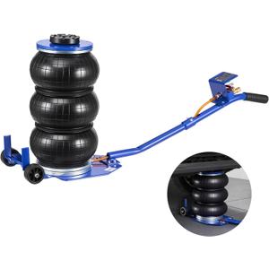 VEVOR Air Jack, 3 Ton/6613 lbs Triple Bag Air Jack, Airbag with Six Steel Pipes, Lift Up to 17.7 inch/450 mm, 1-6 s Fast Lifting Pneumatic with Long Handle & Rubber Pad for Cars, SUVs, Pickup Trucks