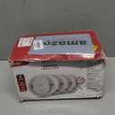 Kidde Hardwired Smoke Detector, AA Battery Backup, Interconnectable, LED Warning Light Indicators, 4 Pack