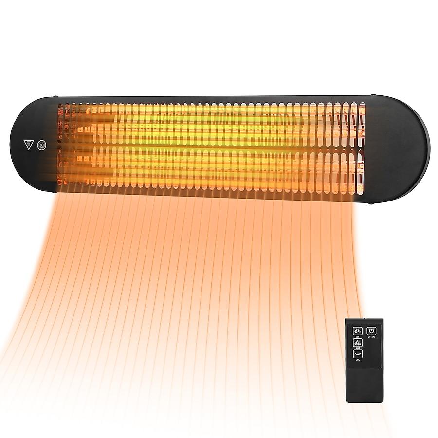 Goplus 120 -Volt Black Steel Electric Patio Heater