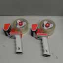 Mr. Pen - Heavy Duty Packing Tape Dispenser Gun 2-Inch, 2 Pack with 2 Rolls, Clear Packaging Tape for Moving and Boxes (Red)