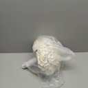 10 Inch Wedding Bouquets for Bride, Morandi White Cream White Real Touch Faux Roses Flowers, Ivory Roses Artificial Flowers, Bridal Bouquets for Wedding Prom