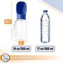 Mr. Pen Portable Dog Water Bottle, 19 oz, Large, Navy Blue, Travel Dog Water Bottle Dispenser, Not Dishwasher Safe