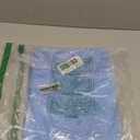 Barossa Design Narrow Shower Curtain Liner with 3 Magnets 36" x 78", Waterproof PEVA Shower Liner for Small Long Bathroom Stall, PVC Free, Metal Grommets Clear, Clear Blue 36X78