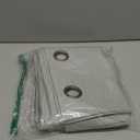 NICETOWN Grey Living Room Completely Shaded Linen Draperies, 2 Pieces, W52 x L72, Privacy Protection & Noise Reducing Ring Top Drapes, White Lined Insulated Window Treatment Curtain Panels