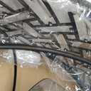 Caged Ceiling Fan with Light 20＂Black Crystal Fandelier Remote/APP Control, Large
