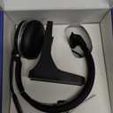 Wireless Headset with Mic for Work with AI Noise Cancelling Microphone Bluetooth Headset with 2.4G USB Dongle & Mic Mute for Laptop/Computer/Cell Phones/Office/Remote Work/Call Center/Zoom/Skype