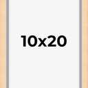 10x20 Shadow Box Frame Brown | 0.875 Inches Deep Real Wood Contemporary Shadowbox Display Frame | UV Resistant Acrylic Front, Acid Free Backing, and Hanging Hardware | Lindley Picture Frame Style