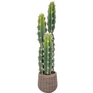 Artificial Cactus Plants Outdoor 3ft, Large UV-Resistant Fake Cacti Plant in Brown Pot, Faux Floor Desert Plant for Home Office Hotel Indoor Patio Balcony or Garden Decor