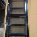 Shed Windows 2 Pack Chicken Coop Windows 12" x 35" Black