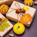 Jetec 32pcs Fall Wooden Pumpkin Cutouts Bulk Fall Thanksgiving Craft Decoration Unfinished Wood Pumpkins Ornaments Autumn DIY Blank Unfinished Pumpkins Crafts Party Home 3.5 x 3.3 Inch