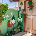 TERESA'S COLLECTIONS St. Patricks Decorations Outdoor for Home, 2Pcs Metal Gnome Decor Garden Stakes, Saint Patricks Yard Art Welcome Signs Gifts, Luck of The Irish Decor Yard Lawn Porch, 23" (Medium, Green)