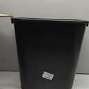 Rubbermaid Commercial Products Resin Wastebasket/Trash Can, 7-Gallon/28-Quart, Black, Plastic, for Bedroom/Bathroom/Office, Fits Under Desk/Sink/Cabinet