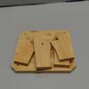 BENECREAT 2 Sets BurlyWood Bamboo Dispenser Stand, Beverage Dispenser Stand Glass Drink Dispenser for Home, Parties, Catering Events, 7.28x7.28x5.12 Inch