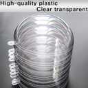 Jishi 10pk Clear Plastic Christmas Ornaments for Crafts Fillable DIY Christmas Ornaments Balls 4 Inch Acrylic Ornaments for Christmas Tree Decorations Hanging Christmas Decorations Home Decor Supplies