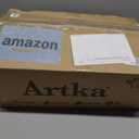 Artka Talalay Latex Sleeping Pillow, Soft Bed Pillow with Cotton Pillowcase Helps Relieve Pressure, Premium Pillow for Side, Back, and Stomach Sleepers to Get a Restful Sleep (1, Queen (Mid Loft))