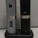 Home Hero Electric Salt and Pepper Grinder Set - Automatic Salt and Pepper Grinder Set Rechargeable. Electronic Salt and Pepper Shakers with LED Light, Electric Pepper & Salt Grinder, Set of 2 (Silver & Black)