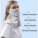 Unisex Sun Protection Face Mask Ice Silk Bandana Scarf Cooling Face Neck UV Protection for Summer Outdoor Activities (Sun Protection Balaclava)