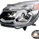 Headlight, Compatible with 2016 2017 Chevy Equinox L LS LT LTZ Premier, Replace 84009752 23342703 GM2502424 Headlamp Front Left Driver Side Head Lamp Head Light Assembly