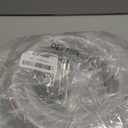 Soft Braided PVC Tubing - 3/4" ID x 1" OD High Pressure Clear Flexible PVC Tube Reinforced Vinyl Hose for Water, Oil with 2pcs Hose Clamps (10Ft)