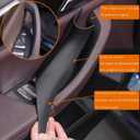 4PCS Car Door Pull Cover Fit for BMW X3 G01 2018-2023, X4 G02 2019-2024 Interior Door Handle Protective Decorate Covers 20i 30i 30e (Black)