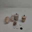 Michanco 4 Inch Unfinished Bun Feet for Couch Sofa Cabinet Ottoman DIY Replacement Wood Furniture Legs Set of 4 M8 Bolt Screw in