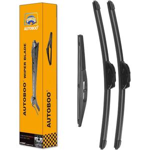 3 Wipers Replacement for Honda HRV HR-V Windshield Wiper Blades with Rear 2016-2020 2021 2022 26"+18"+10inch