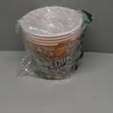 Plastic Popcorn Containers Retro Style Reusable Popcorn Buckets for Movie Night 7.1x7.1x5.1 - 4 Pack