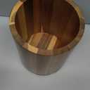 Wooden Utensil Holder, 360Rotating 7.3'' Large Utensil Holder for Kitchen Counter, Kitchen Utensil Organizer, Utensil Crock, Farmhouse Kitchens Countertop Decor, Acacia Wood
