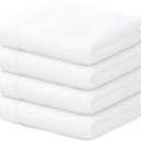 Homaxy 100% Cotton Waffle Weave Kitchen Towels, 13 x 28 Inches Super Absorbent and Machine Washable Dish Towels for Drying Dishes, 4-Packs, White